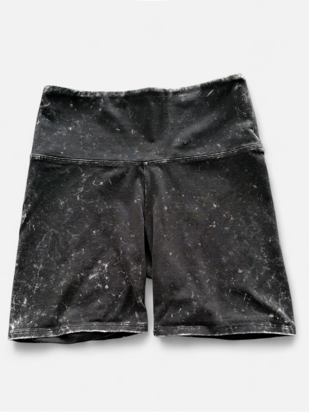 PINK Victoria's Secret Black Marble-Effect High-Waist Bike Shorts